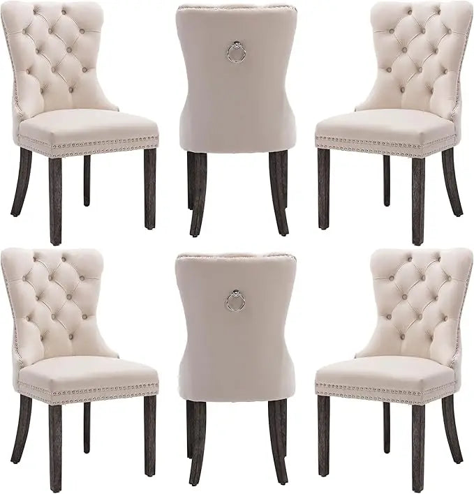 MOYU Velvet Dining Chairs Nikki Collection Set Of 6