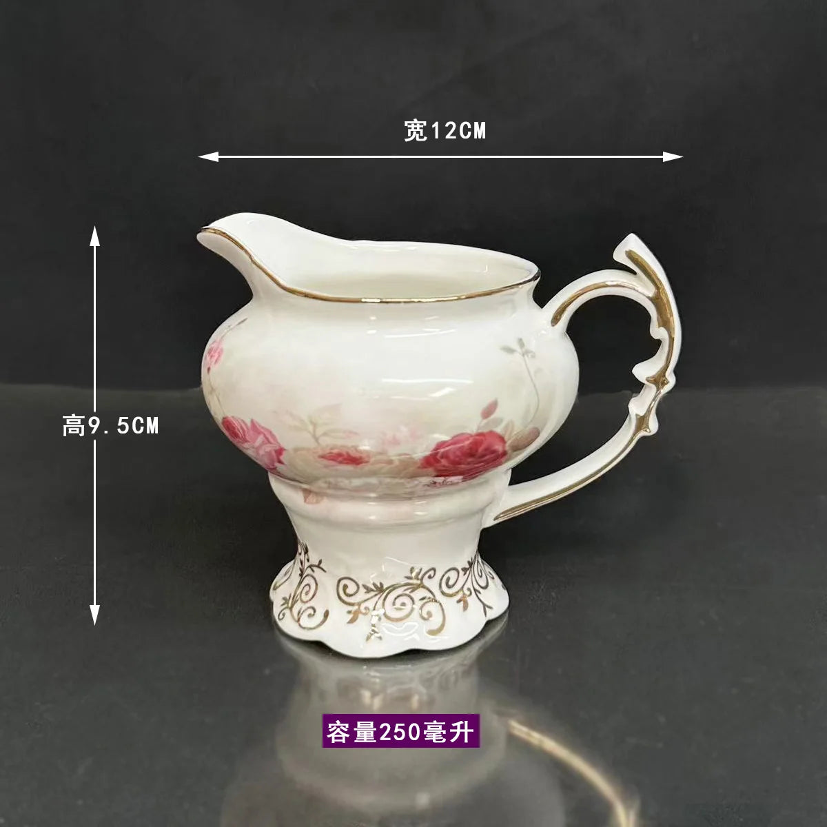 Palace style afternoon tea coffee set coffee cup pot pot hollowed out Dim sum plate