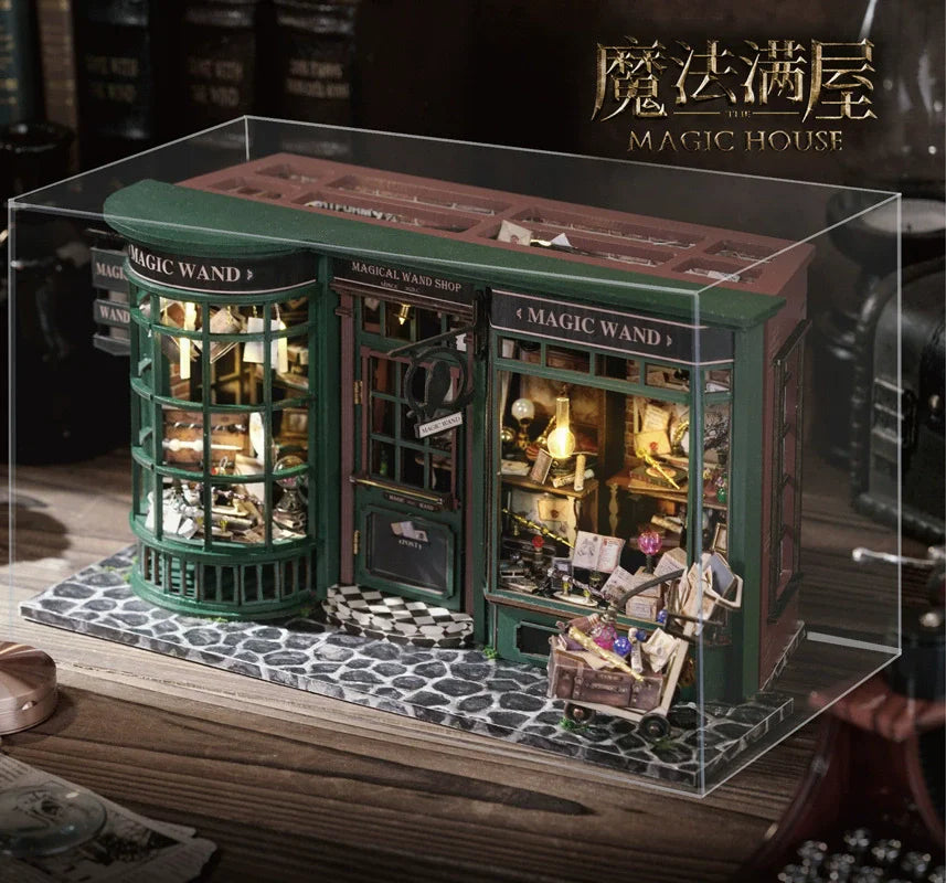 Doll House Miniature DIY Assembly Kit For Bedroom Scene And Home Decor