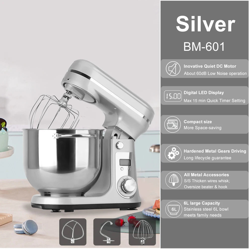 Biolomix 1200W Kitchen Stand Mixer With Blender Quiet Motor