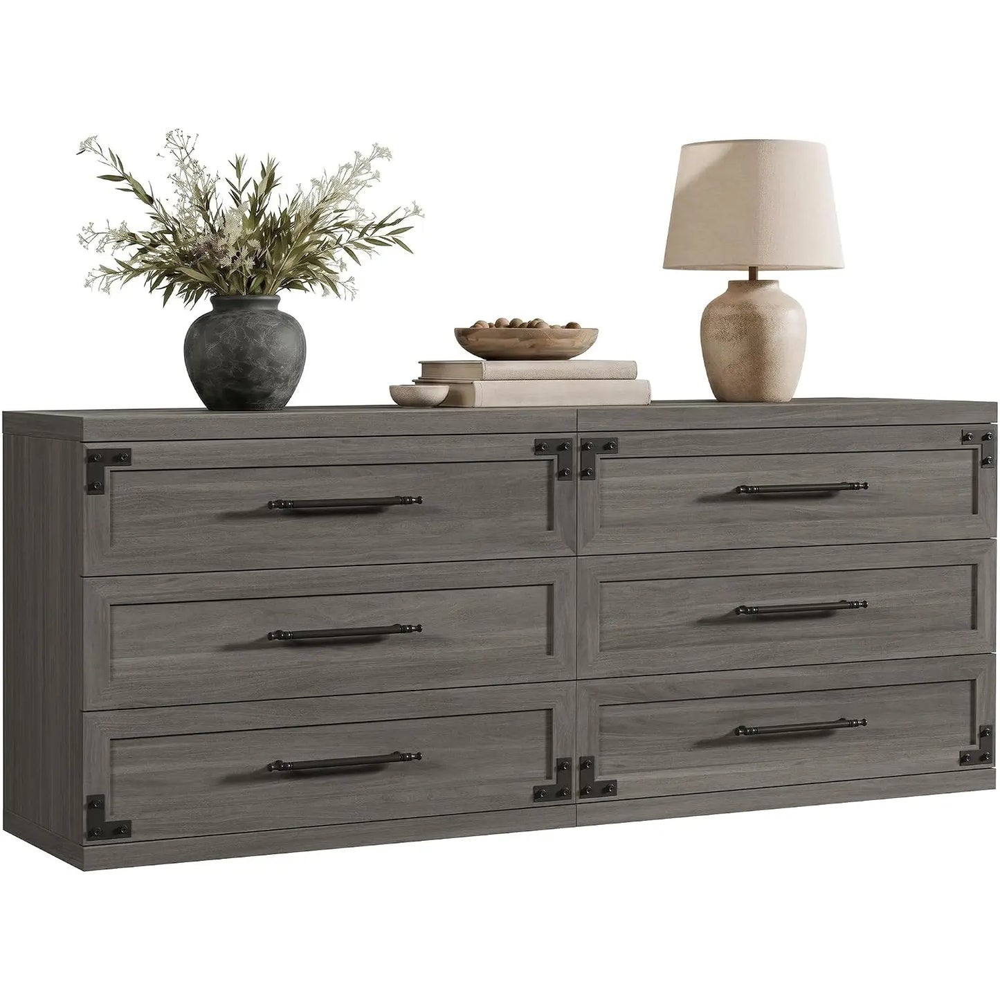 2 Pack Modern Nightstands With 3 Drawers Bedside Tables
