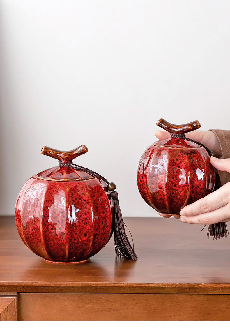 Sealed Ceramic Tea Caddy For Food Storage And Kitchen Use