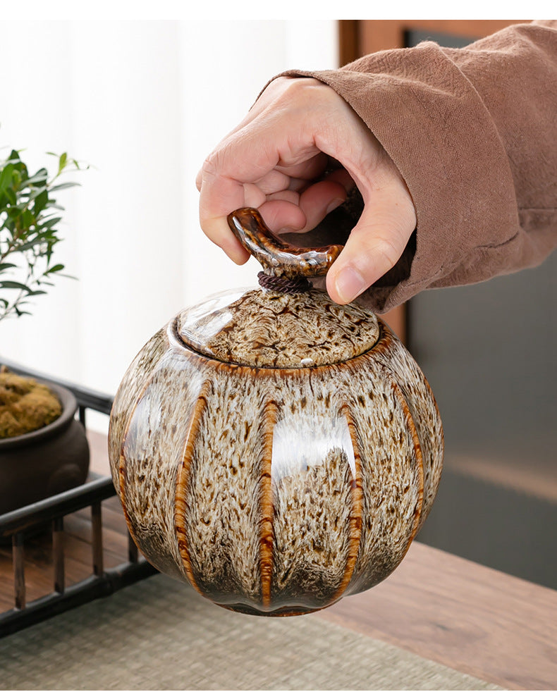 Sealed Ceramic Tea Caddy For Food Storage And Kitchen Use