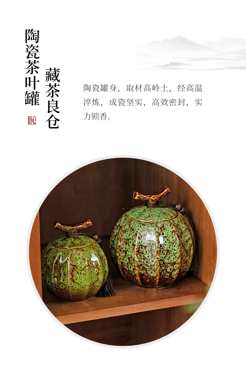 Sealed Ceramic Tea Caddy For Food Storage And Kitchen Use