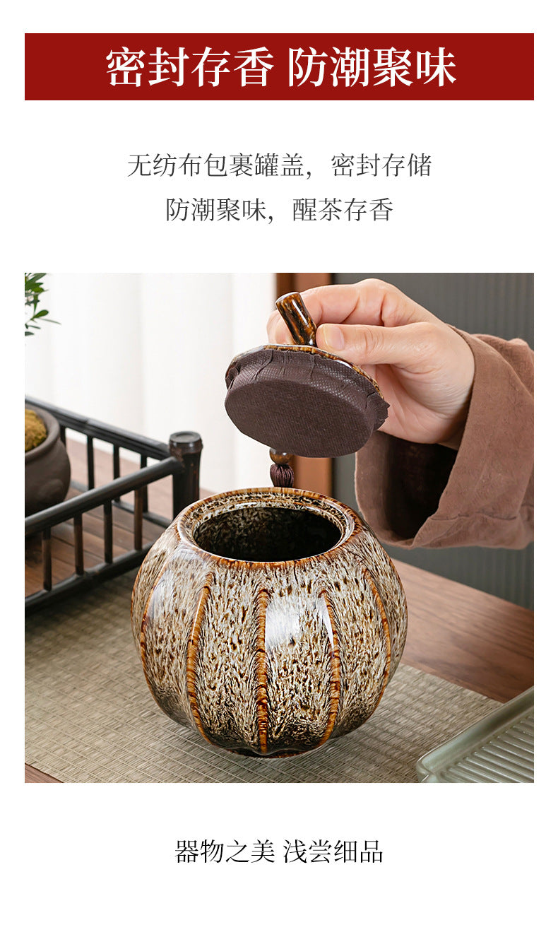 Sealed Ceramic Tea Caddy For Food Storage And Kitchen Use