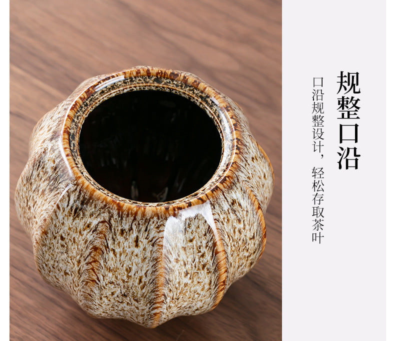 Sealed Ceramic Tea Caddy For Food Storage And Kitchen Use