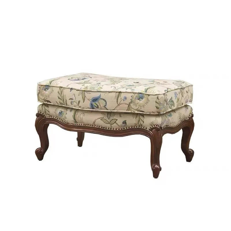 LJYAmerican-Style Solid Wood Sofa Living Room Single Sofa Retro Distressed French Entry Lux High Back