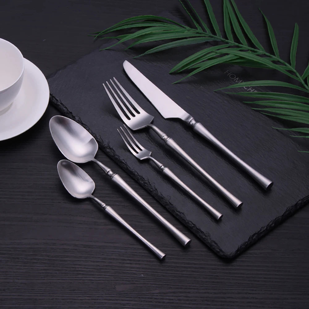 TD HOME Stainless Steel Cutlery Set Flatware Utensils