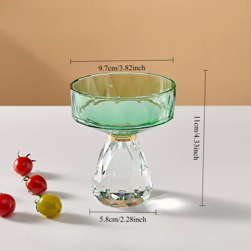 K9 Crystal Glass Cake Stand,Crystal Glass Fruit Plate, Display Desserts Holder for Wedding Cakes Serving Platters
