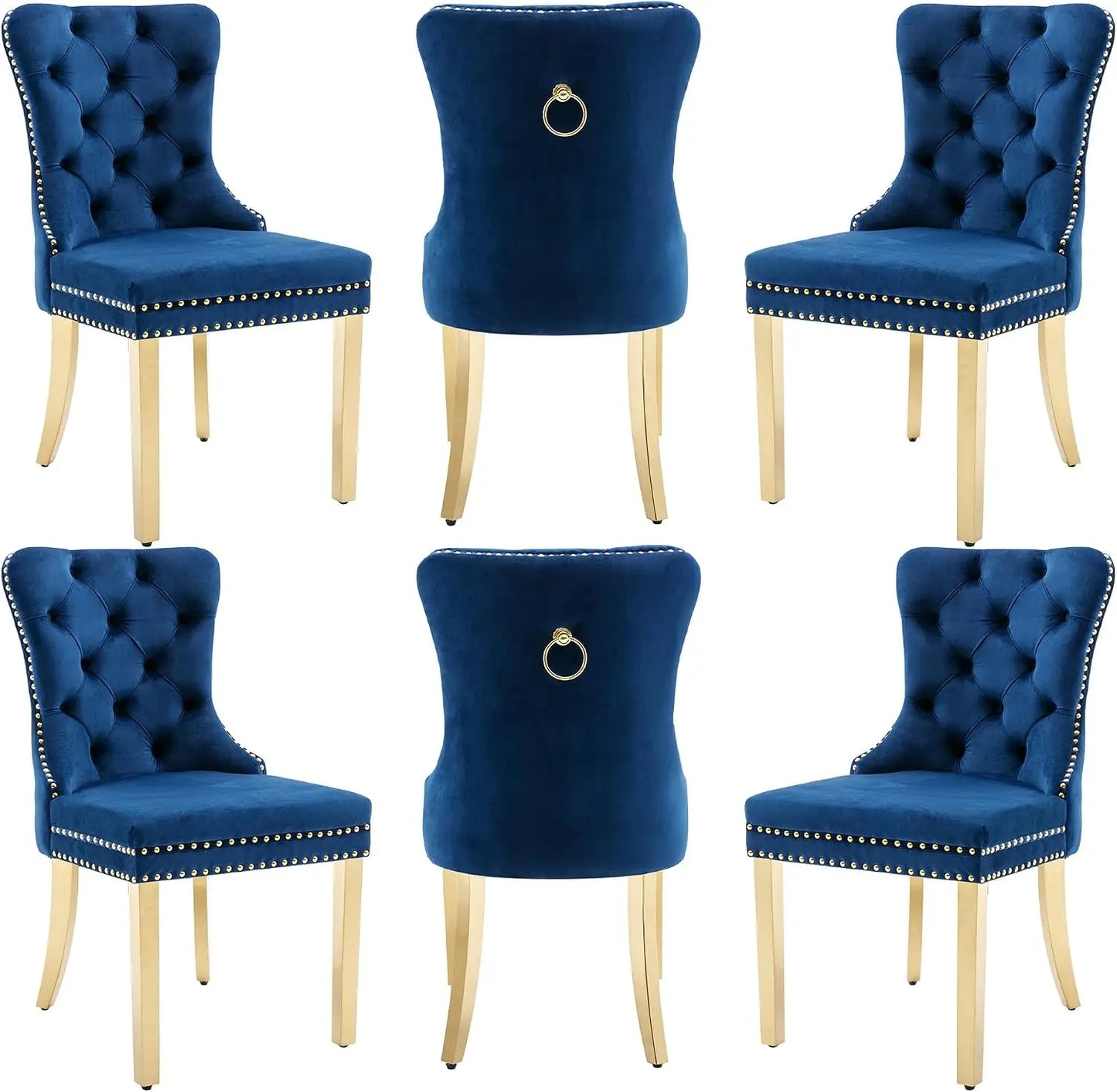 MOYU Velvet Dining Chairs Nikki Collection Set Of 6