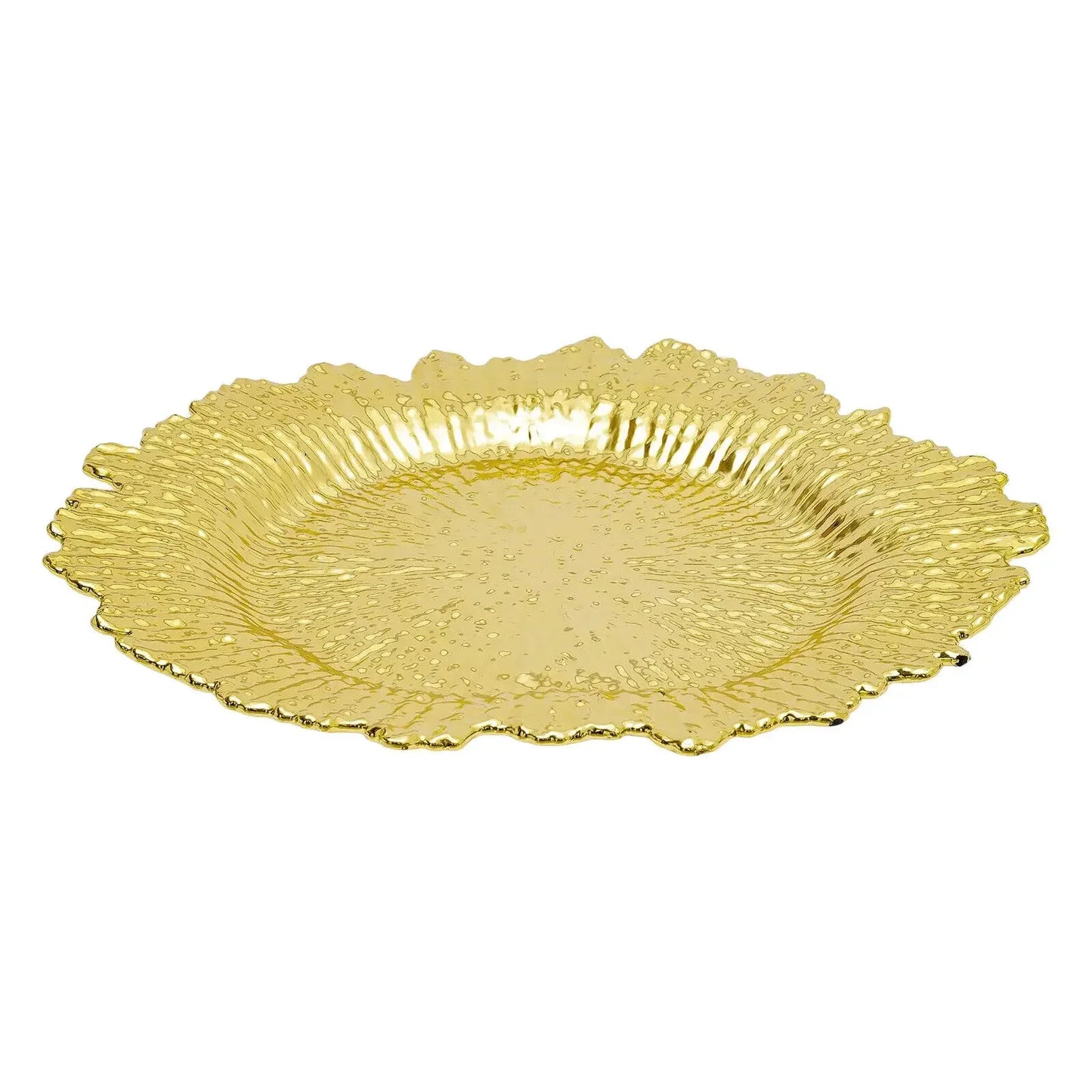 Gold Charger Plates Set for Elegant Wedding Decor 24 Pack
