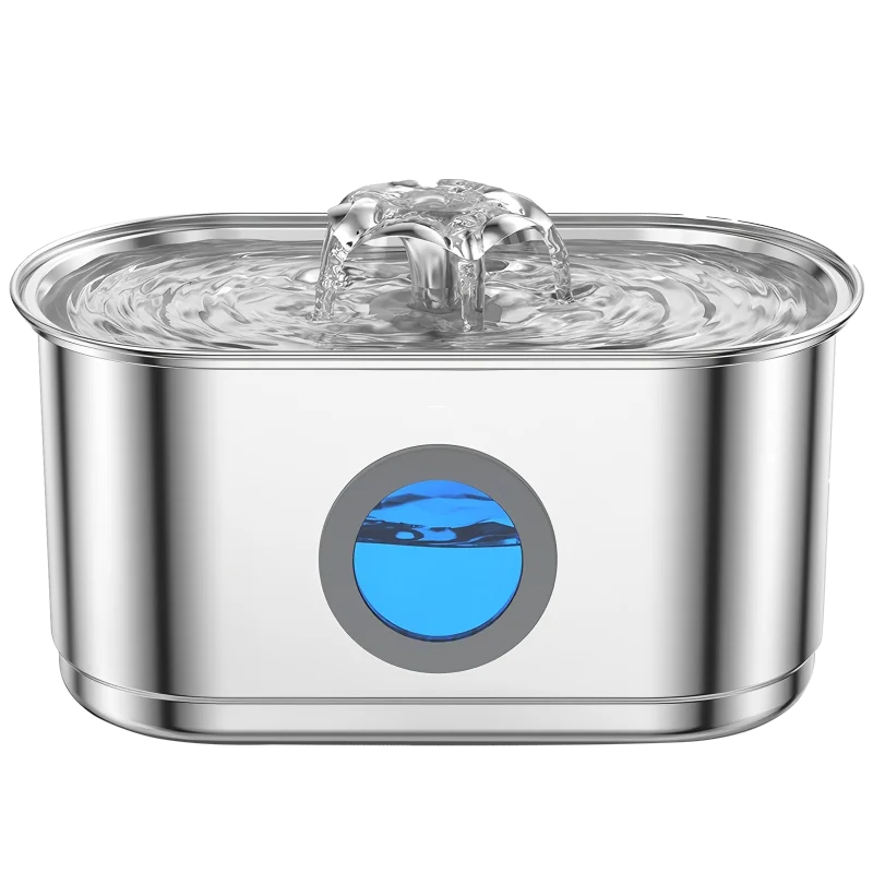 JLVDXN Automatic Cat Water Fountain Stainless Steel With Filter