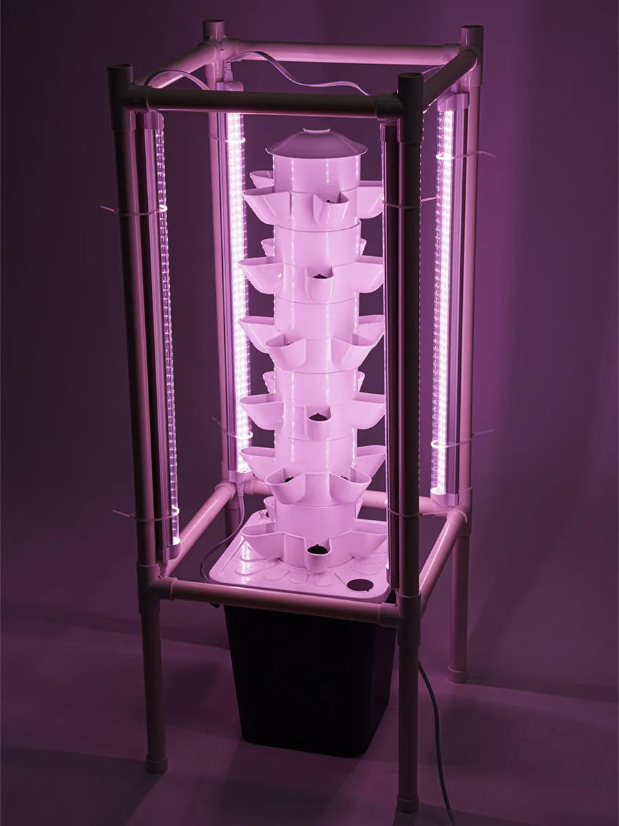 Six-Tier Hydroponics Vertical Garden Tower With 30 Planting Holes
