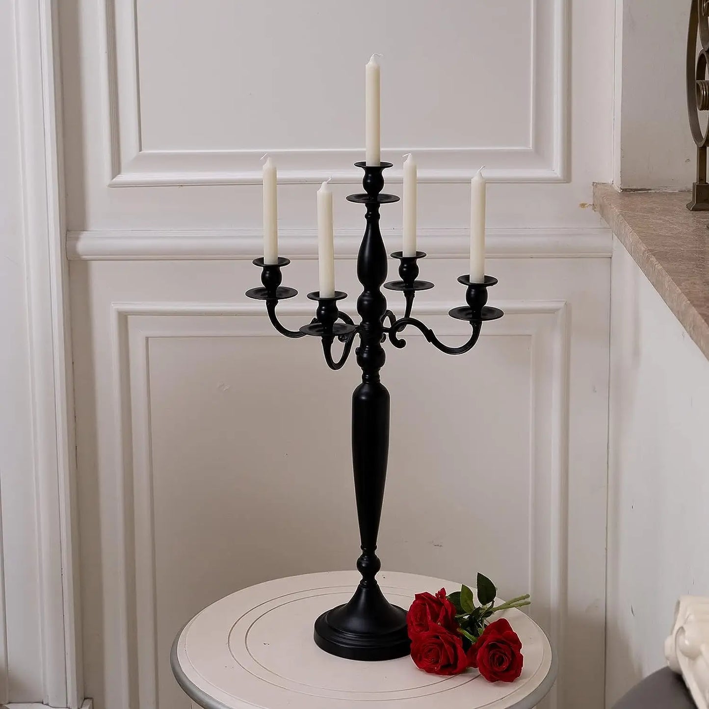 Wholesales Metal Candelabra Tapper Candle Holder 5 Arm Candlestick Christmas Decoration Wedding Party Table Centerpieces