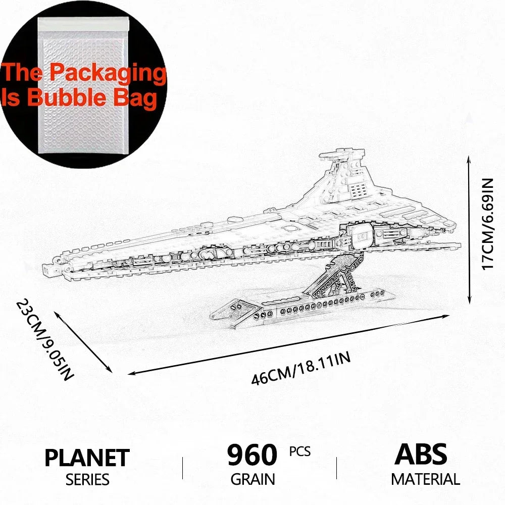 Planet War Interstellar Spaceship Building Blocks 960PCS Set