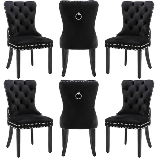 MOYU Velvet Dining Chairs Nikki Collection Set Of 6