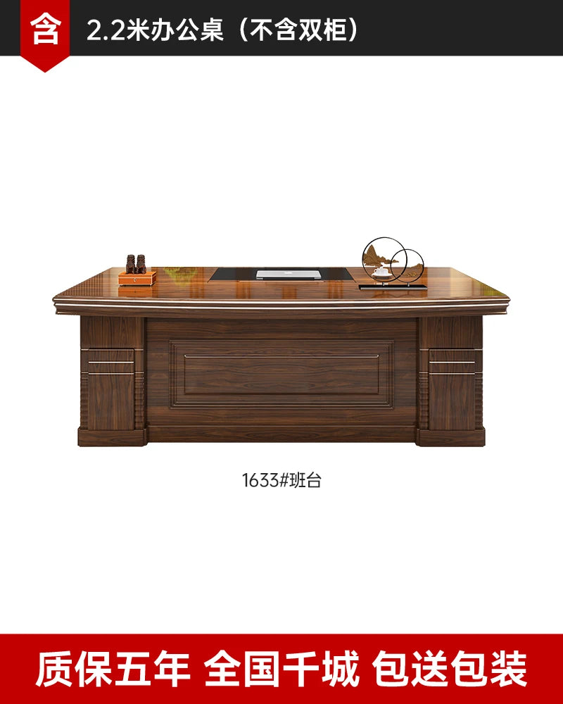 Zhio Modern Wooden Executive Office Workstation Desk