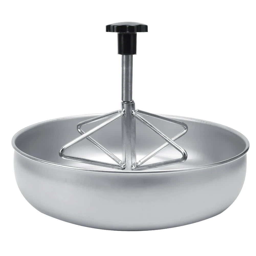 TOPINCN Stainless Steel Piglet Feed Bowl With Plastic Groove Rod
