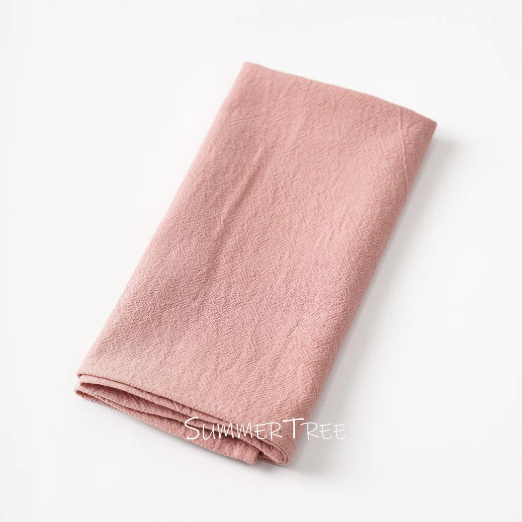 Summertree Reusable Plain Cotton Cloth Table Napkins