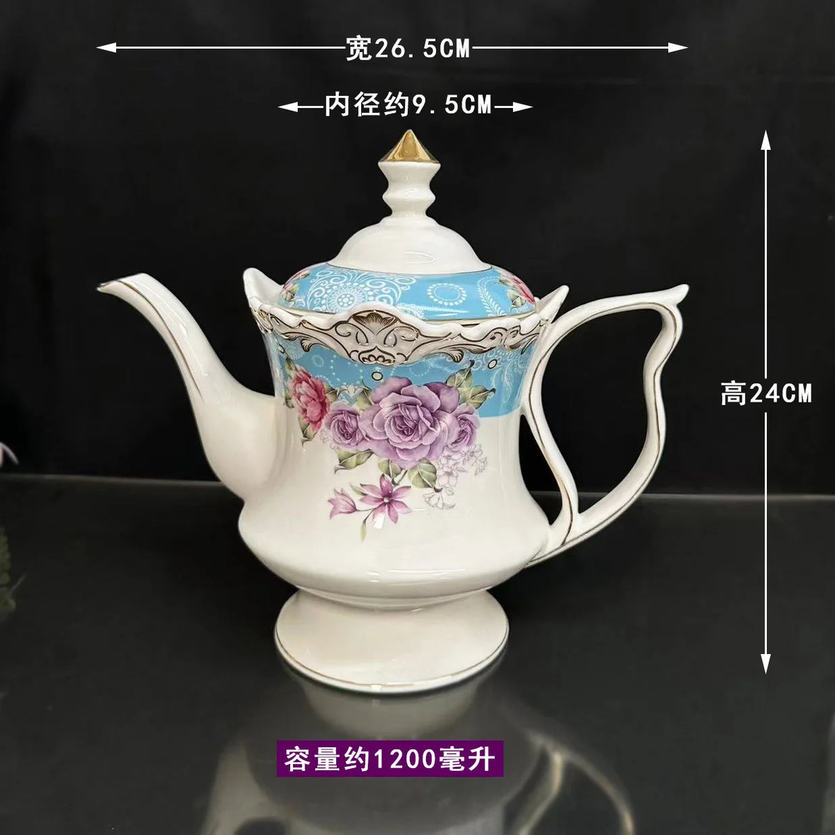 Palace style afternoon tea coffee set coffee cup pot pot hollowed out Dim sum plate