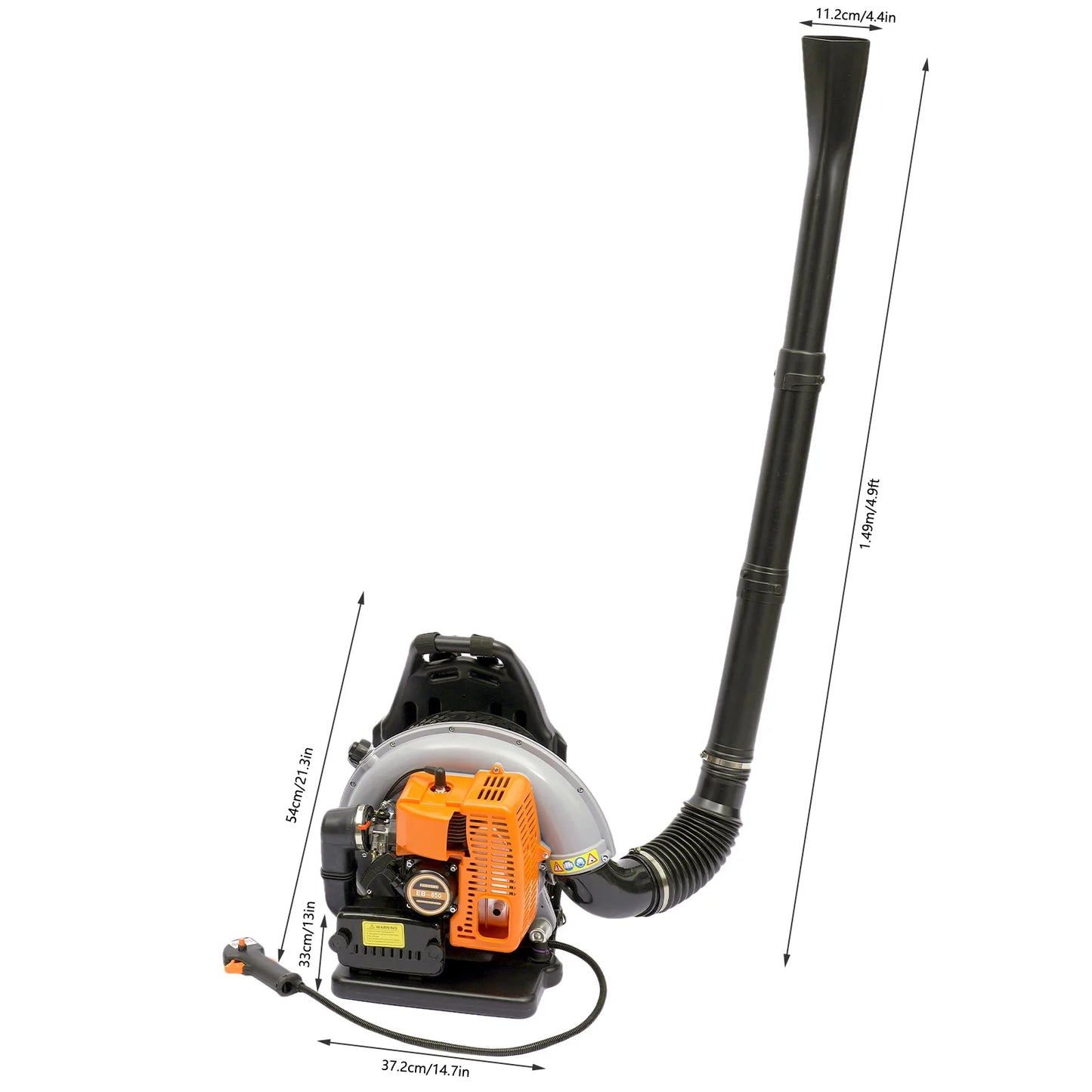 Gasoline Powered Backpack Leaf Blower Air Cooled for Road Sweep