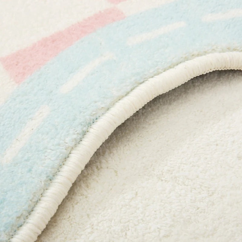 Irregular Plush Floor Rug For Bedroom And Living Room Decor