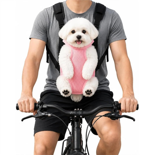 Front Carrier for Small Dogs and Cats with Breathable Legs Out Design
