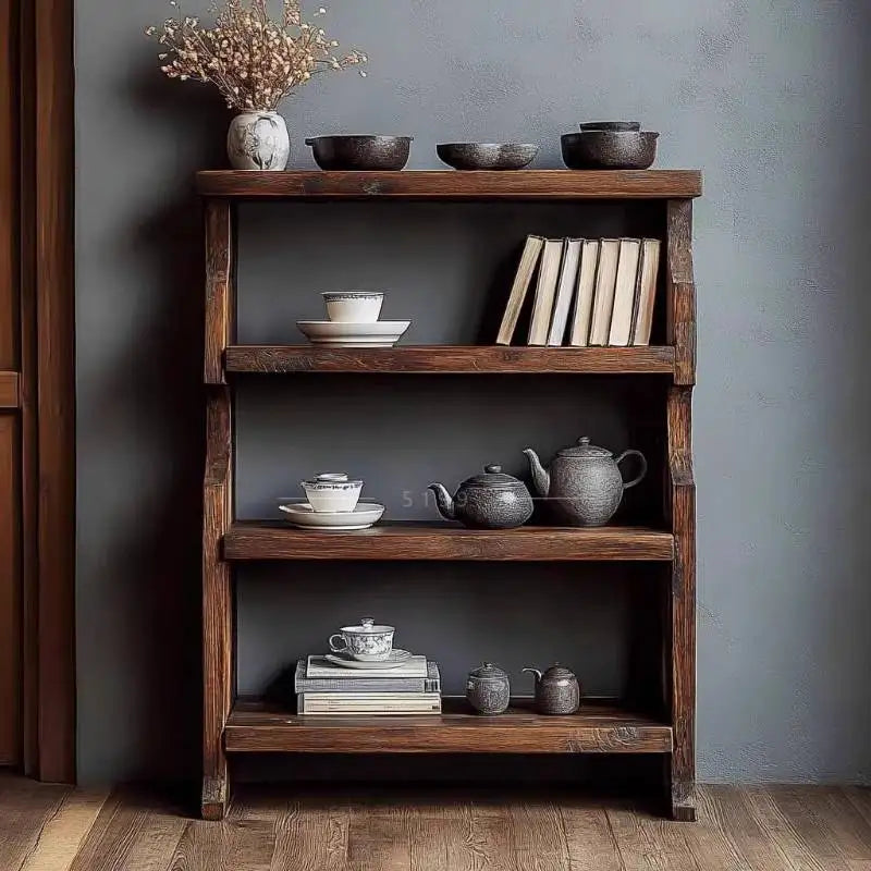 Classic Wooden Living Room Cabinets Rustic High Modern Narrow Living Room Cabinets Space Saving Meuble De Rangements Furniture