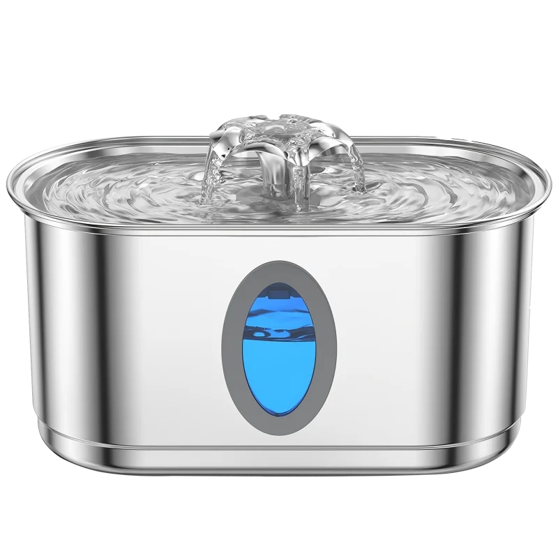 JLVDXN Automatic Cat Water Fountain Stainless Steel With Filter