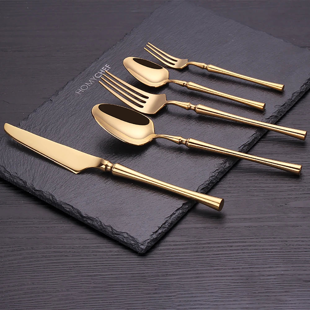 TD HOME Stainless Steel Cutlery Set Flatware Utensils