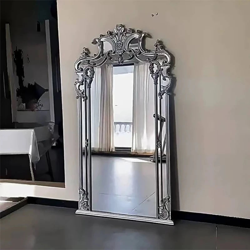 ZHIO Standing Decorative Mirror Arched Bedroom Decor