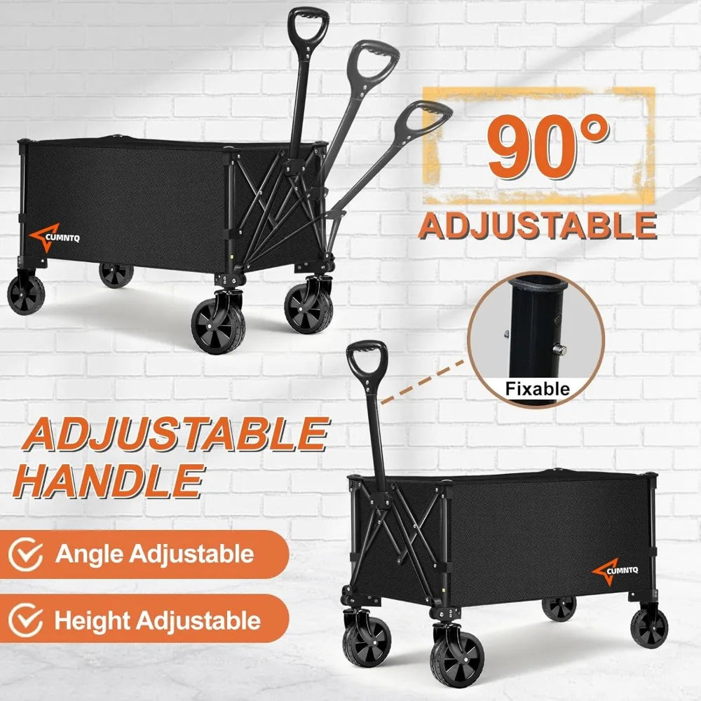NBVCX Foldable Utility Wagon 350lbs All Terrain Cart