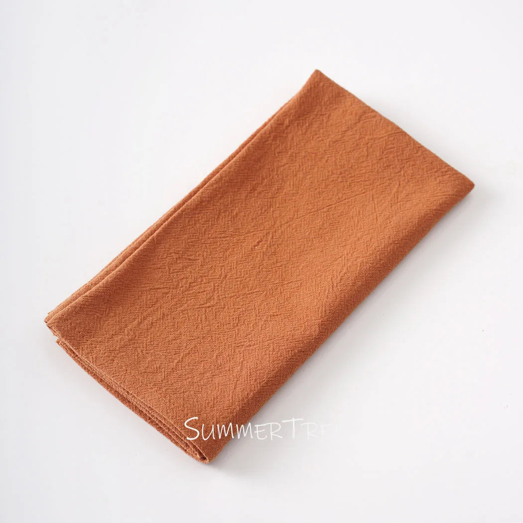 Summertree Reusable Plain Cotton Cloth Table Napkins