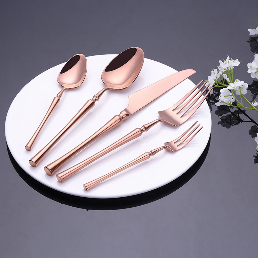 TD HOME Stainless Steel Cutlery Set Flatware Utensils