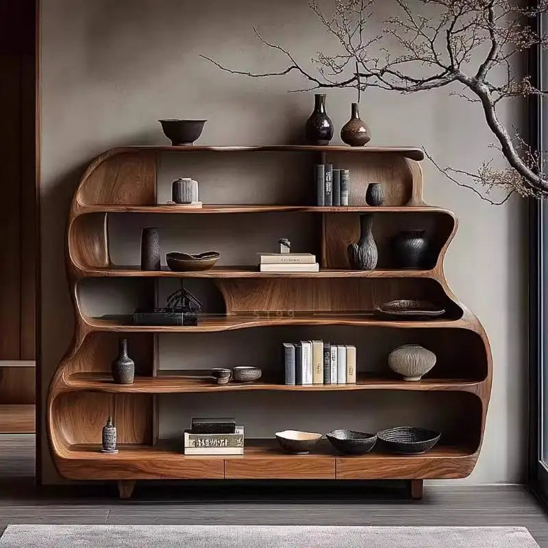 Classic Wooden Living Room Cabinets Rustic High Modern Narrow Living Room Cabinets Space Saving Meuble De Rangements Furniture