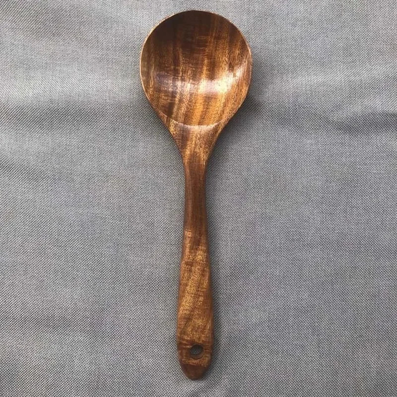 Wood Kitchen Utensil Set Spatula Spoon Fork Stirring Tools