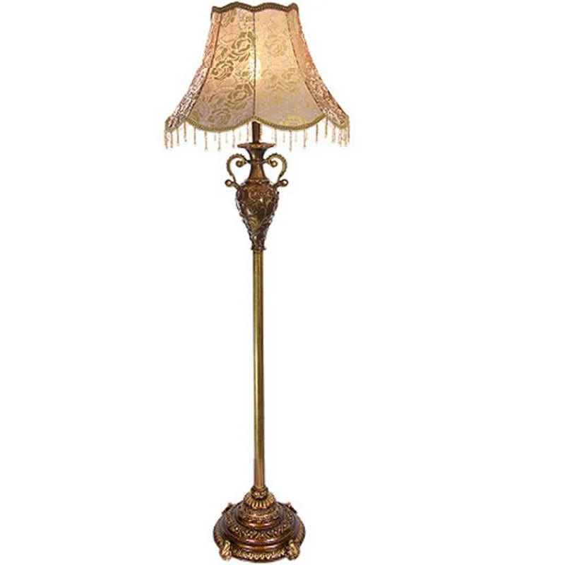 Vintage Iron And Bakelite Foot Switch Floor Lamp With Shade