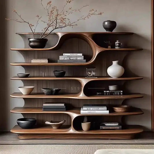 Classic Wooden Living Room Cabinets Rustic High Modern Narrow Living Room Cabinets Space Saving Meuble De Rangements Furniture