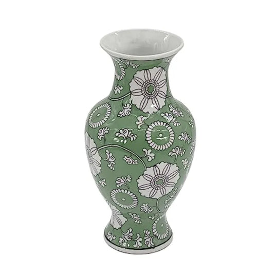 Hand Painted Chinoiserie Ceramic Vase Porcelain Flower Bottle Home Decor