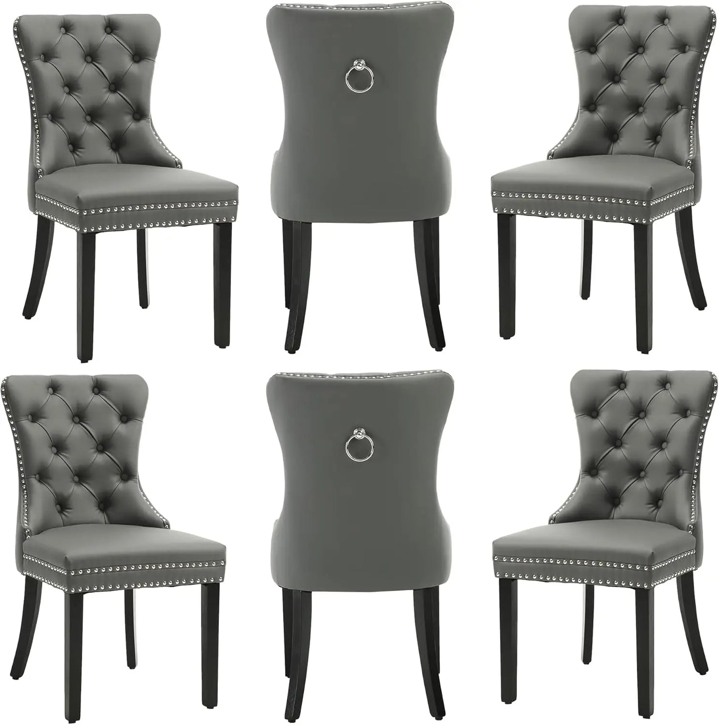 MOYU Velvet Dining Chairs Nikki Collection with Stainless Steel Legs