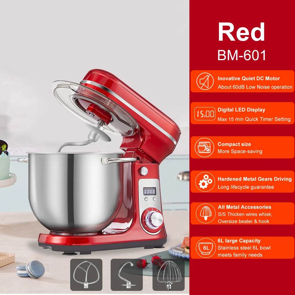 Biolomix 1200W Kitchen Stand Mixer With Blender Quiet Motor