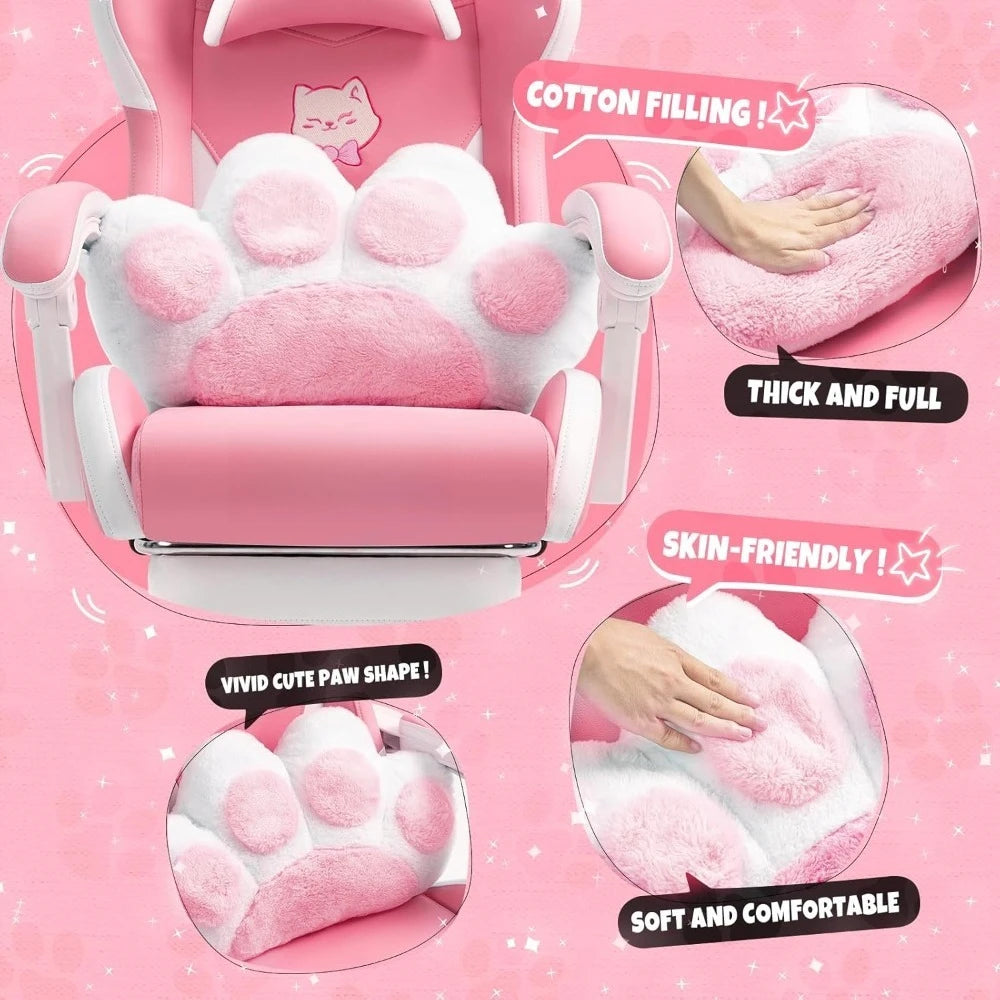 XIAOLANG Cat Ears Gaming Chair Ergonomic PU Leather