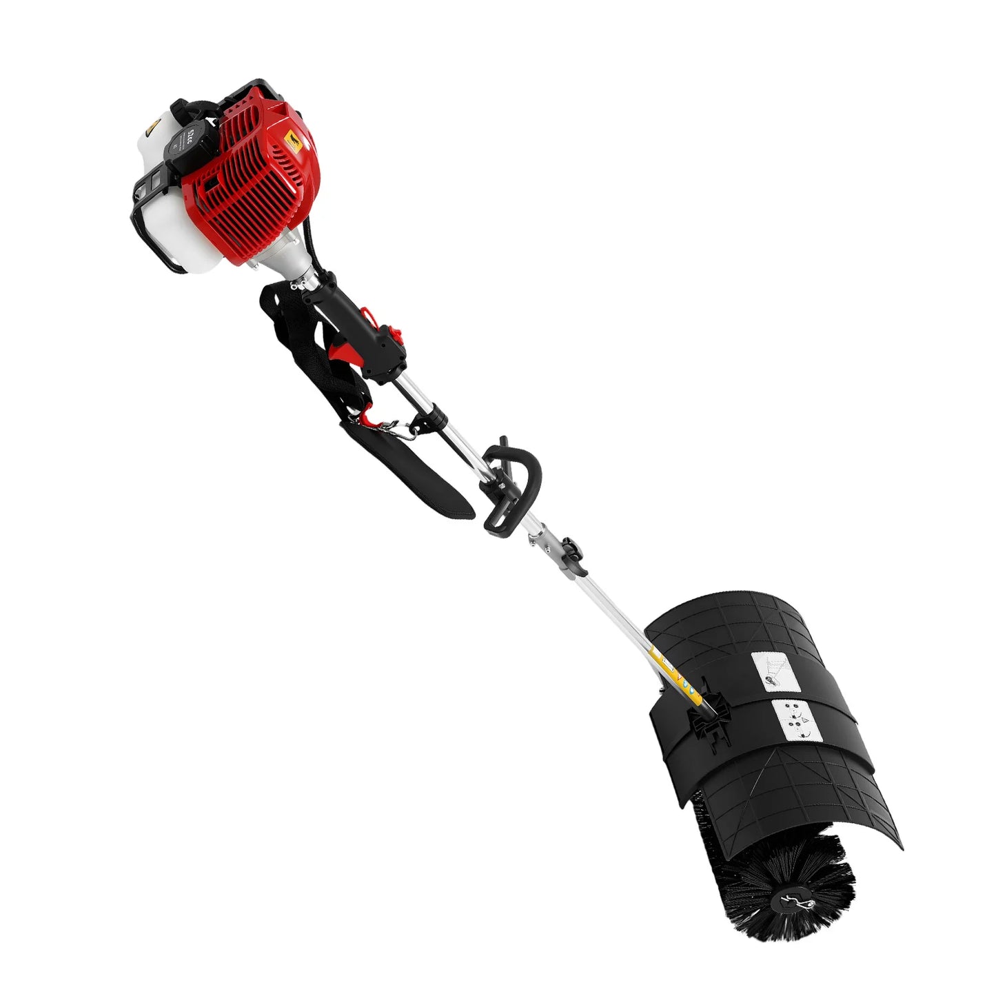 Gas Powered Walk Behind Sweeper 2.3HP For Driveways And Lawns