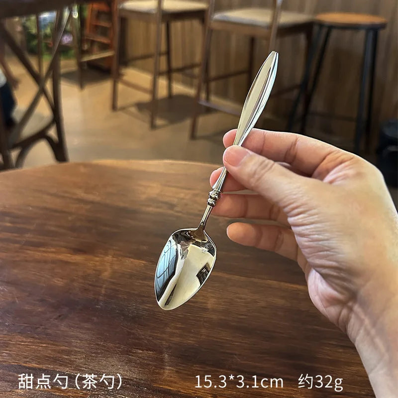 304 Stainless Steel Coffee Spoon Western Style Tableware Spoon Set