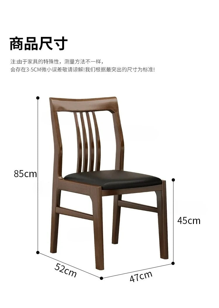 Elegant Wooden Dining Chairs For Living Room Modern Style