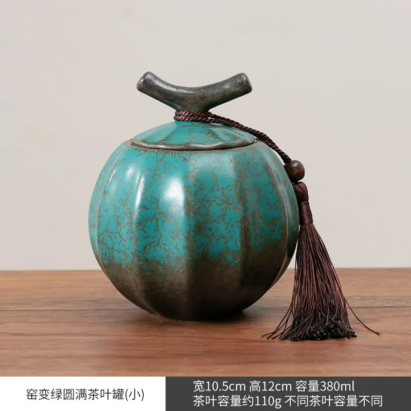 Sealed Ceramic Tea Caddy For Food Storage And Kitchen Use