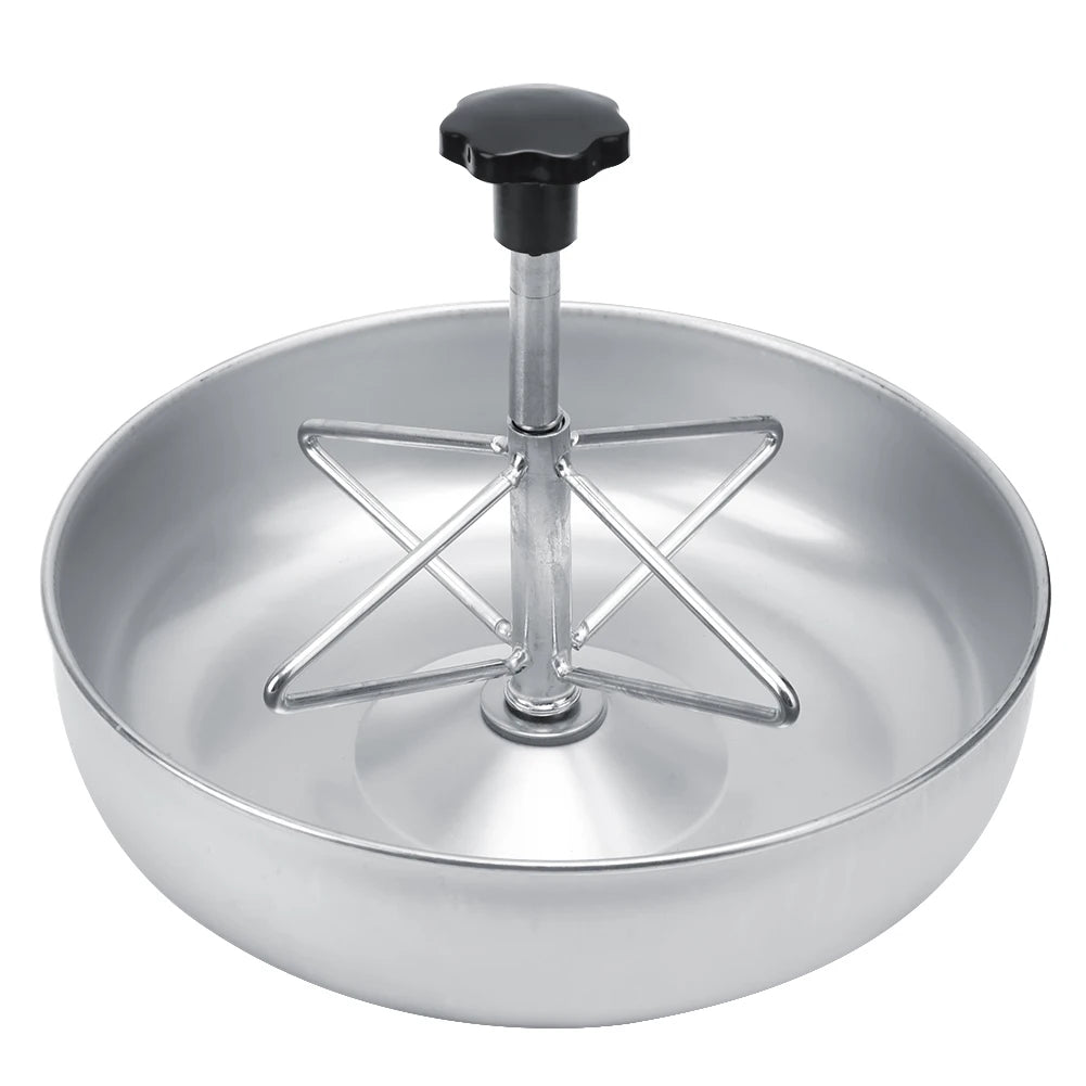 TOPINCN Stainless Steel Piglet Feed Bowl With Plastic Groove Rod