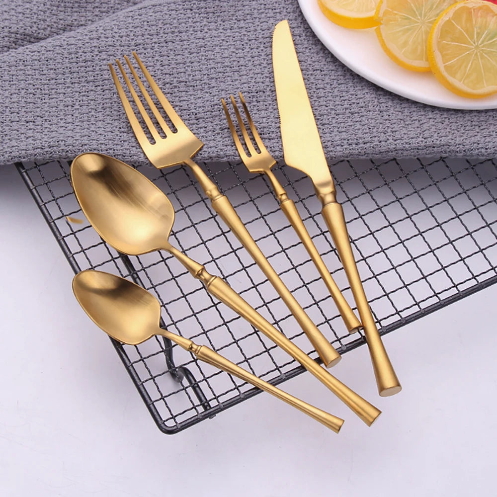 TD HOME Stainless Steel Cutlery Set Flatware Utensils