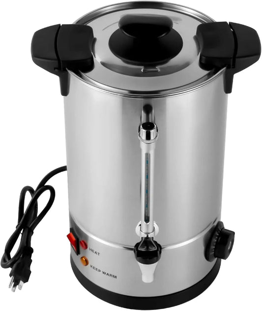 1000W Percolator Coffee Pot Tea Urn Coffee Maker, 8L/270Oz StainlSteel Electric Commercial Coffee Urn