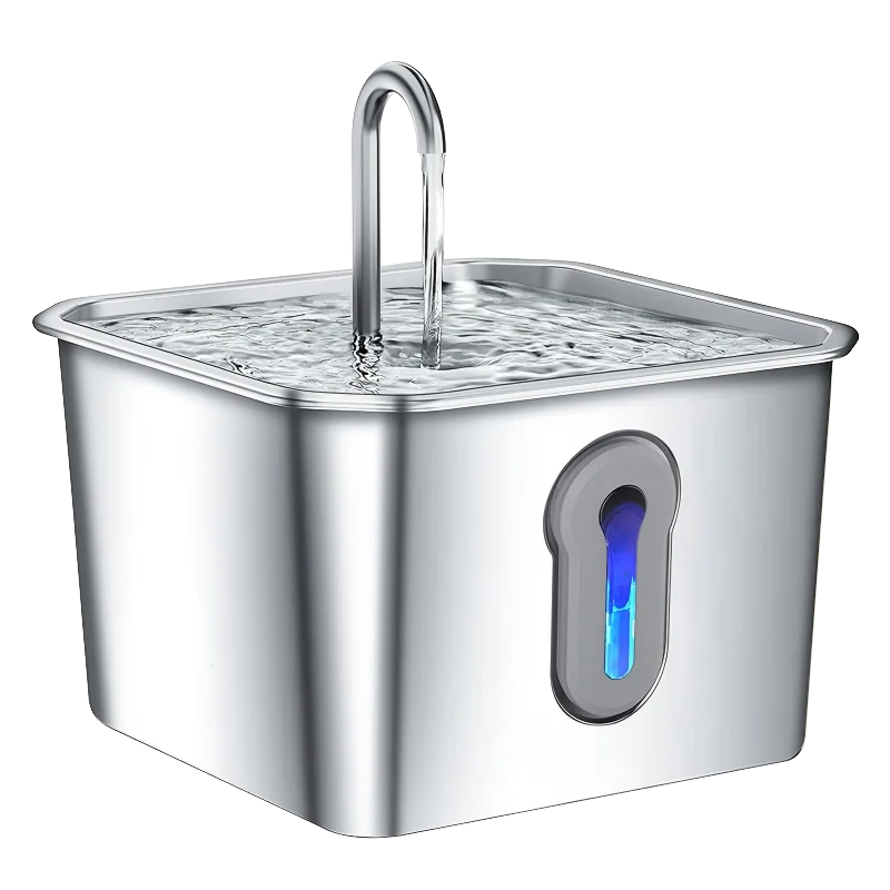 JLVDXN Automatic Cat Water Fountain Stainless Steel With Filter